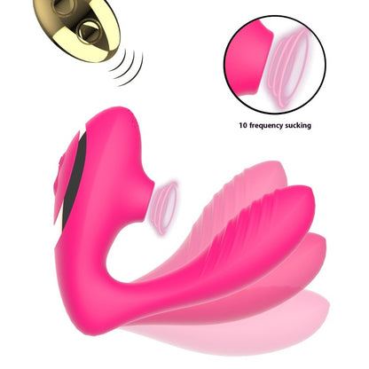 Female sex toys Remote control vibration stick Female utensils Cake tide sucking vibration Masturbation stick