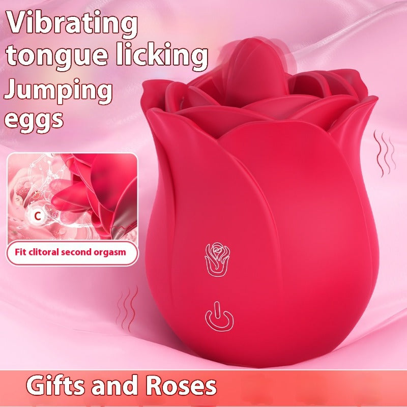 RosePulse Lux – Elegant Rose-Shaped Vibrator with 9 Modes vibration for Female Adults