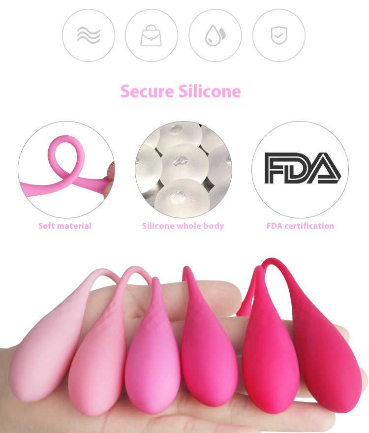 Postpartum Pelvic Floor Muscle Repair Six-piece Kegel Ball Women's Vaginal Dumbbell Trainer Sex Products Contraction Ball