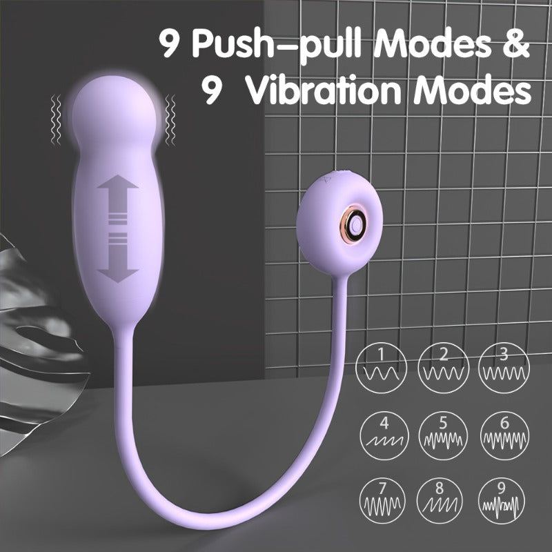 CozyFlex Glow™ – Extendable Heating Vibrator with 9 Modes, Handhold Switch Control Telescopic Heating Love Vibration