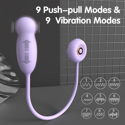 CozyFlex Glow™ – Extendable Heating Vibrator with 9 Modes, Handhold Switch Control Telescopic Heating Love Vibration