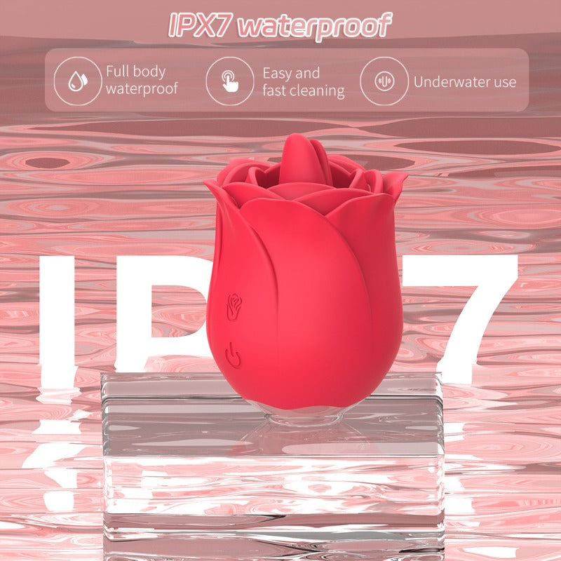 RosePulse Lux – Elegant Rose-Shaped Vibrator with 9 Modes vibration for Female Adults