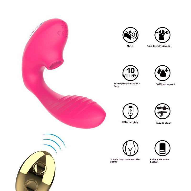 Female sex toys Remote control vibration stick Female utensils Cake tide sucking vibration Masturbation stick