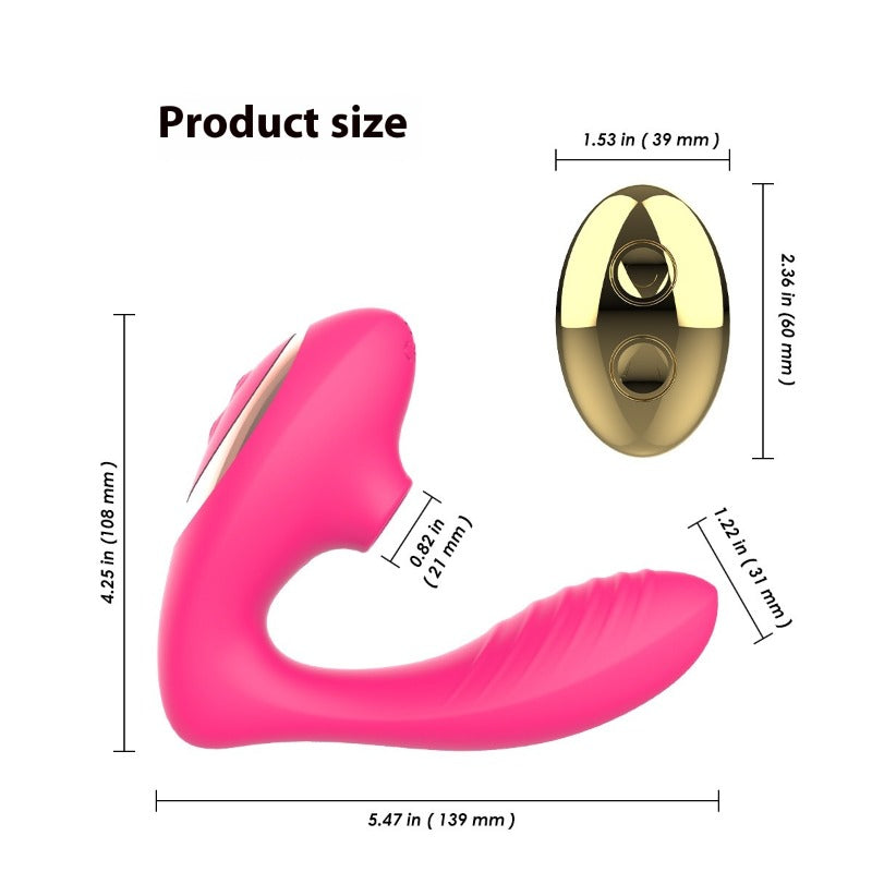 Female sex toys Remote control vibration stick Female utensils Cake tide sucking vibration Masturbation stick