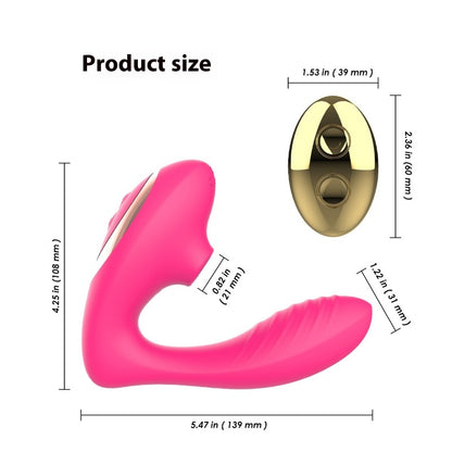 Female sex toys Remote control vibration stick Female utensils Cake tide sucking vibration Masturbation stick