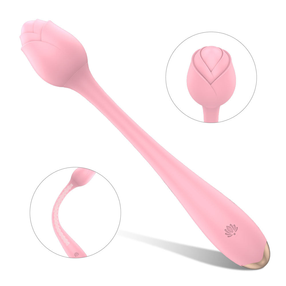 S-HANDE New Type Double End Rose Vibrator Sex toy for Couple