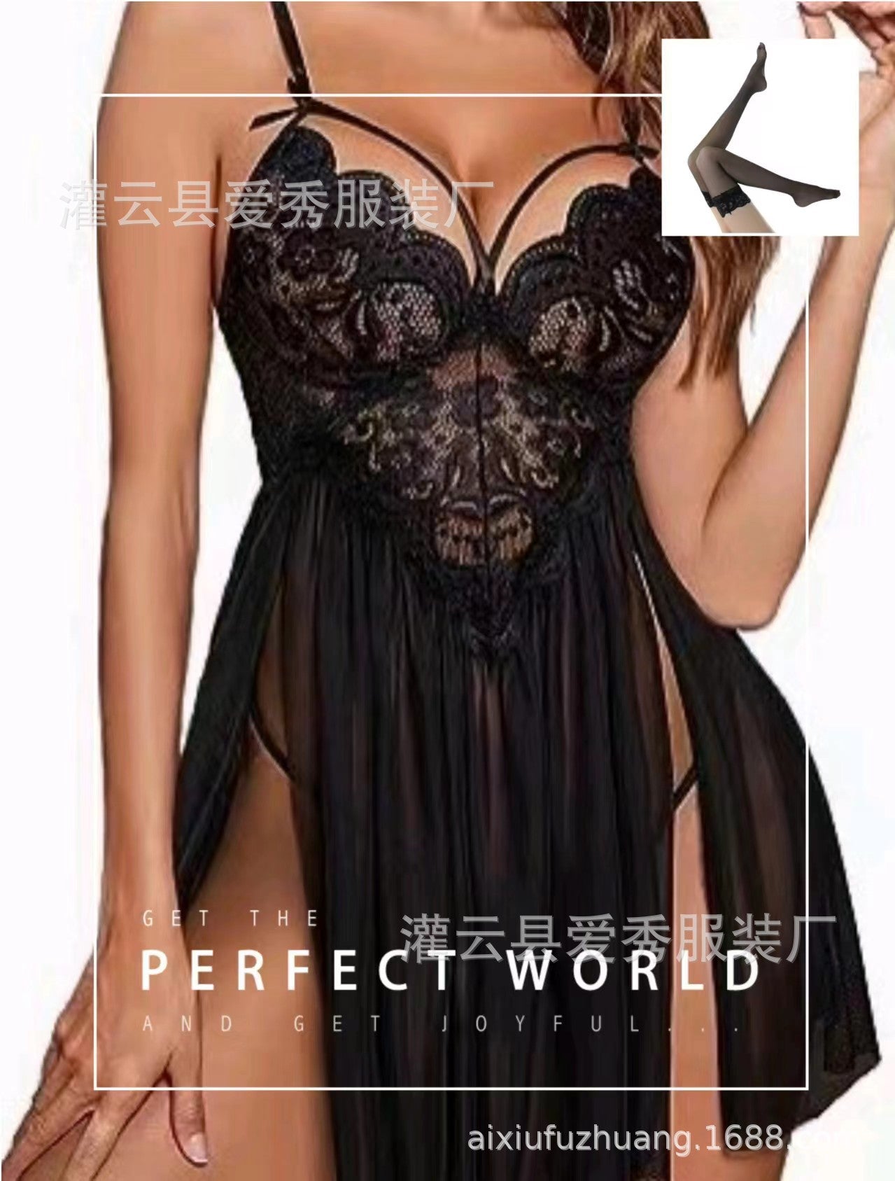 Babydoll Lingerie Womens Lace Bodysuit Teddy Chemise Sexy Nighty Mesh Sleepwear S-XXL