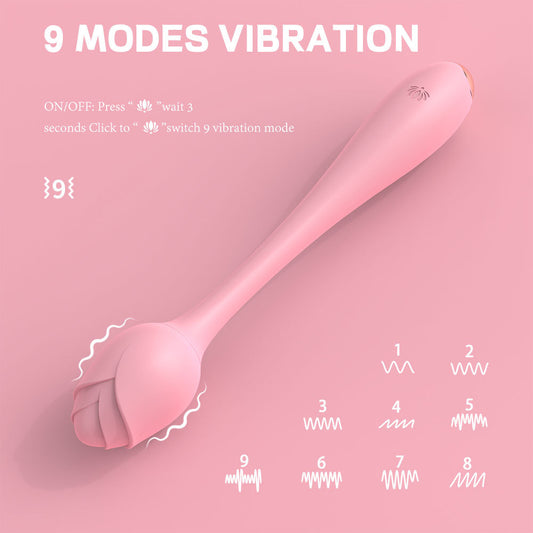 S-HANDE New Type Double End Rose Vibrator Sex toy for Couple