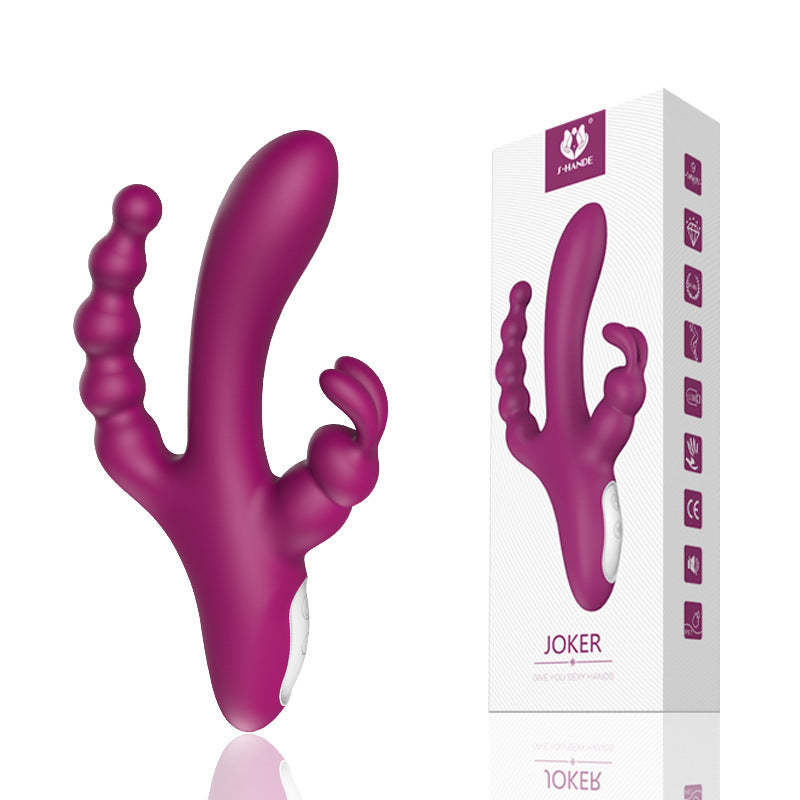 Upgrade Surprise 3 in 1 Rabbit Sex Toys for Women with 9 vibration mode Rabbit Gifts for Women Private Area Adult Toy of Love for Your Lady Friend (Flesh Color)