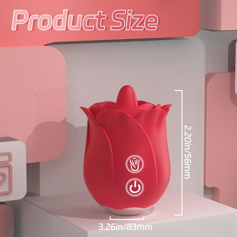RosePulse Lux – Elegant Rose-Shaped Vibrator with 9 Modes vibration for Female Adults