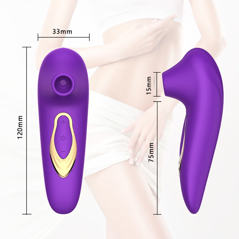 Silky-Smooth Suction Vibrator for Beginners, 5 Modes & IPX7 Waterproof Massager For Female Adult
