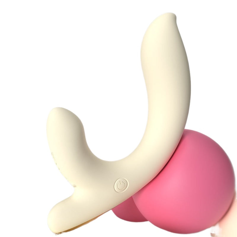 2 in 1 S-HANDE  Soft Silicone G-Spot Vibrator with 9 Vibration Modes for Female Adults
