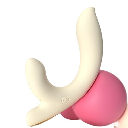 2 in 1 S-HANDE  Soft Silicone G-Spot Vibrator with 9 Vibration Modes for Female Adults