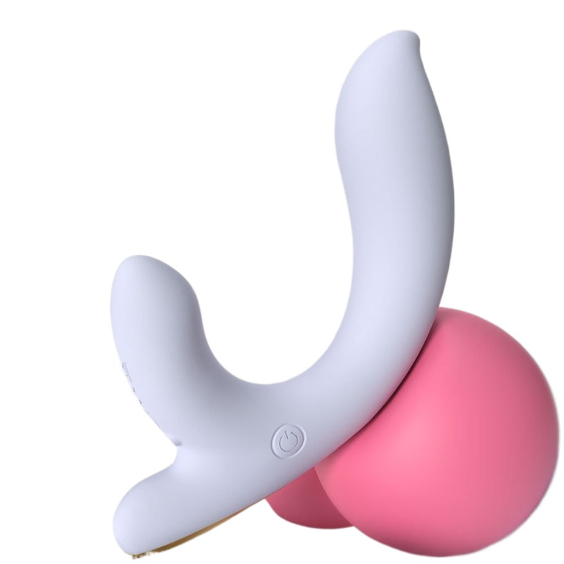 2 in 1 S-HANDE  Soft Silicone G-Spot Vibrator with 9 Vibration Modes for Female Adults